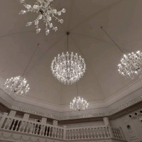 披露宴会場天井。