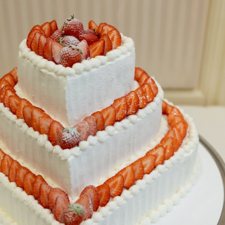 ハートの3段ケーキです！
味も見た目も最高です！