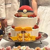 ポケモンにこだわったウェディングケーキ