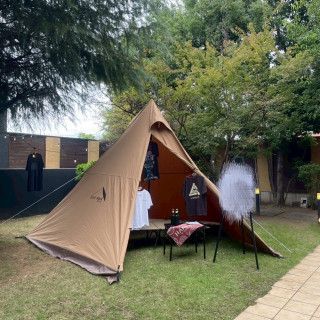 自分のテントを飾らせて貰えた