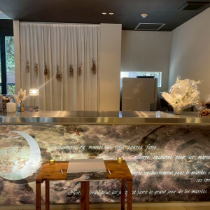 ロビーは自分達で準備した小物をスタッフの方々飾って貰えた|722608さんのウエディングレストラン ジュレの写真(2566215)