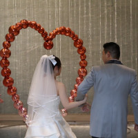 お気に入りの挙式会場裏です♡