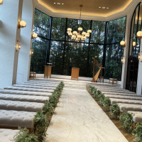 自然を感じられるチャペル