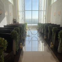 ウェディングロード真ん中から