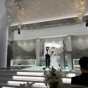 高さもあり全体見渡せます|722947さんのアルカンシエル横浜 luxemariage（アルカンシエルグループ）の写真(2462677)