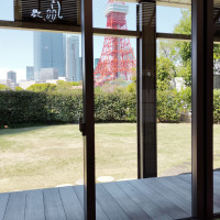 神前式の挙式会場のガーデン　こちらでも挙式ができる