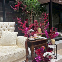 ソファの花