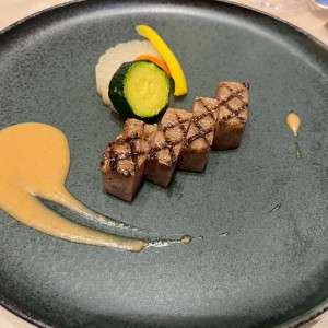 メインの肉料理|723178さんのアルカンシエル luxe mariage 大阪（アルカンシエルグループ）の写真(2432530)