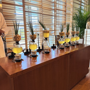 この演出はゲストも目が釘付けでした！|723179さんのリストランテKubotsu （ひらまつウエディング）の写真(2597838)