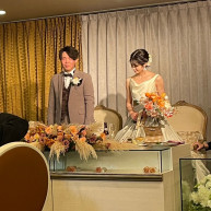 カラードレス入場後写真