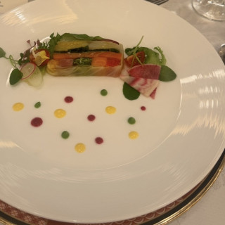 前菜です。彩豊かでとても可愛らしく美味しかったです。