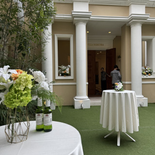 晴れていたのでガーデンもとても綺麗でした。