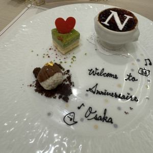 イニシャルが入ってて嬉しかったです。|723232さんのアニヴェルセル 大阪の写真(2580632)