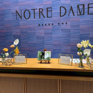 受付も広々として良いです。|723232さんのノートルダム大阪ONE/FIVESTAR WEDDINGの写真(2580680)