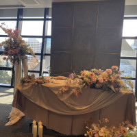 テーブルの高砂