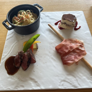 見学では実際のコース料理を一部試食できます。|723639さんのセトレマリーナびわ湖の写真(2277971)