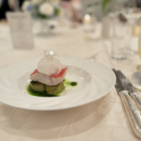 花嫁をイメージした料理のようです