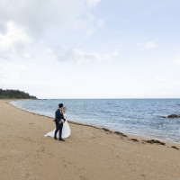 海での撮影です。雨が降っていない間に。