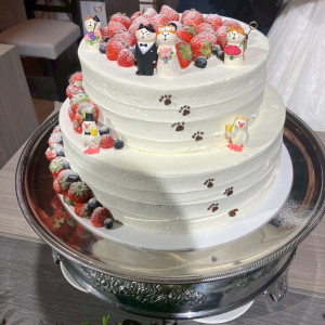 とても可愛くて美味しいウエディングケーキでした!|723818さんのGLOBAL WEDDING DIADE (ディアーデ)の写真(2501529)