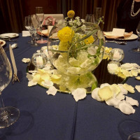 ゲストテーブルの装花