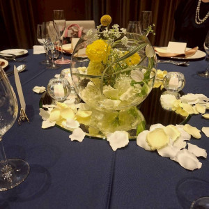 ゲストテーブルの装花|723887さんのストリングスホテル東京インターコンチネンタルの写真(2582230)
