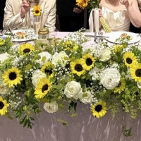 テーブルのお花です！