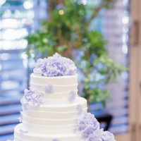 6月だったため紫陽花のケーキにしました。