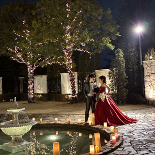 ガーデンでの写真撮影