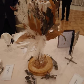 テーブルにあった装花です。
