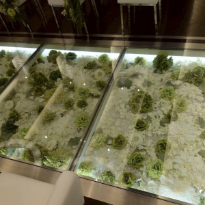 バージンロードです|724230さんのラグナヴェール 大阪（LAGUNAVEIL OSAKA）の写真(2498153)