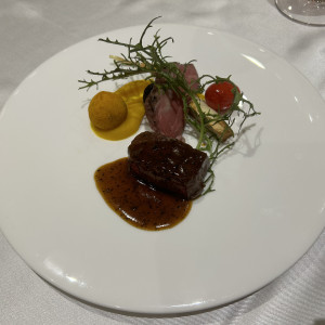 お肉とても柔らかく美味しかったです|724240さんの防府グランドホテル/FIVESTAR WEDDINGの写真(2283231)