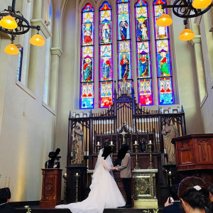 ステンドガラス|724276さんのノートルダム宇部/FIVESTAR WEDDINGの写真(2282458)