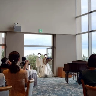 ガーデン入場後、披露宴会場へ入りました。