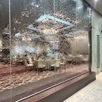 披露宴会場の滝