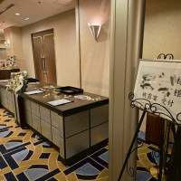 披露宴会場前の受付