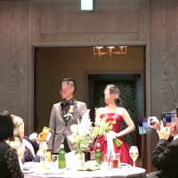 新郎新婦再入場