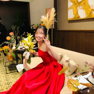 高砂の両脇に設置されたテーブルに食事を運んでいただける。|725010さんのTHE CONDER HOUSE（ザ・コンダーハウス）の写真(2450127)