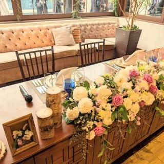 新郎、新婦席