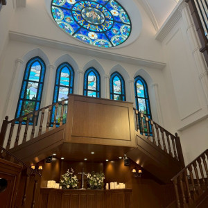 ステンドグラス|725169さんのアルカンシエル luxe mariage 大阪（アルカンシエルグループ）の写真(2574704)