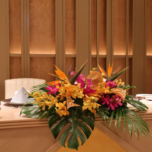 高砂装花|725172さんのヴォヤージュ ドゥ ルミエール北谷リゾートの写真(2572846)