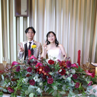 節約した装花はしっかりボリュームがあり、色使いが素敵でした