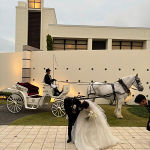 馬車|725508さんのノートルダムマリノア/FIVESTAR WEDDING	の写真(2290869)