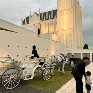 馬車|725508さんのノートルダムマリノア/FIVESTAR WEDDING	の写真(2290872)