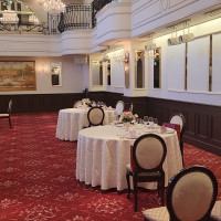 披露宴会場の赤絨毯