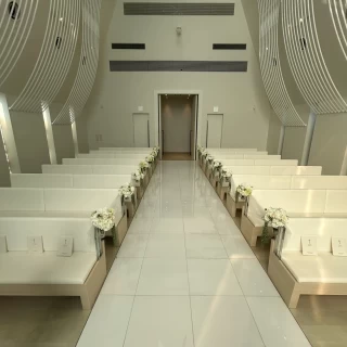 チャペル階段上から