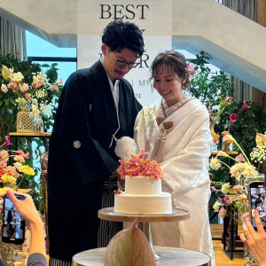 お花にケーキ|725629さんのInStyle wedding KYOTO/テイクアンドギヴ・ニーズウェディングの写真(2292110)