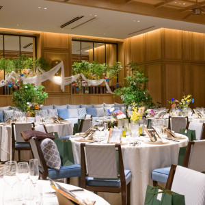 ナチュラルな木目の会場|725649さんのTHE TENDER HOUSE（ザ テンダーハウス）の写真(2557209)