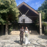 チャペルも木の香りがして素敵です
ファミリーミートで使用