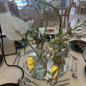 ミラーは花屋さん、間接照明は持ち込み|725905さんのララシャンス迎賓館(宮崎)の写真(2544271)