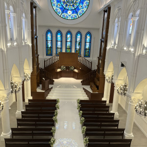 挙式会場2階|725974さんのアルカンシエル luxe mariage 大阪（アルカンシエルグループ）の写真(2567546)